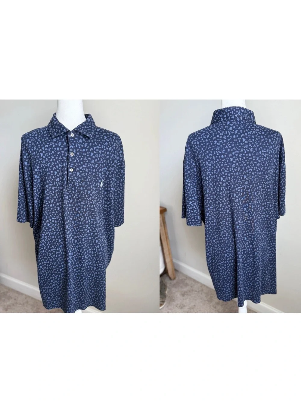 Lot Of 6 Polo Ralph Lauren Mens Short Sleeve Polo Shirts XXL, 2XLT, 2XB EUC